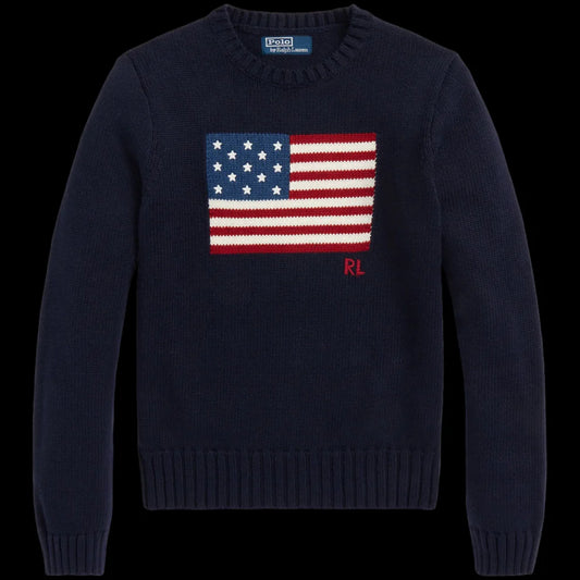 Ralph Lauren Knitwear Flag Navy