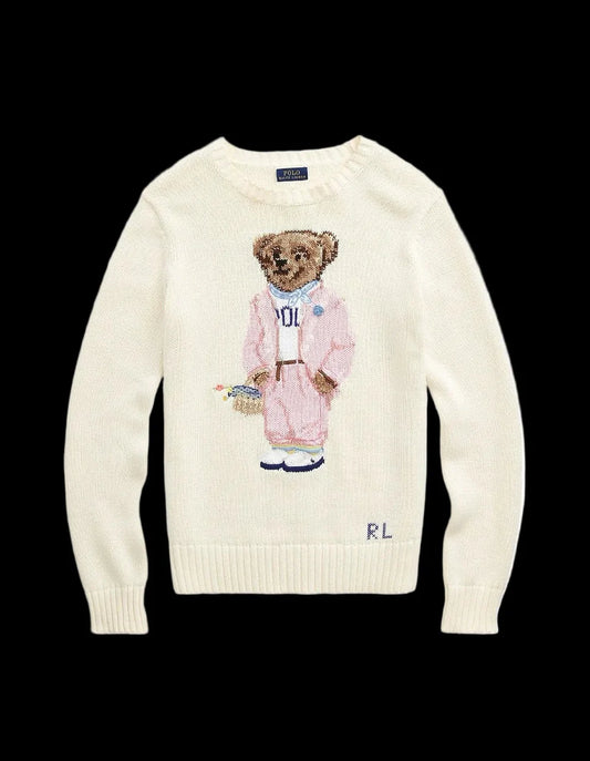Ralph Lauren Knitwear Teddy Beige Pink